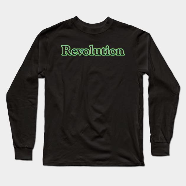 Revolution (The Beatles) Long Sleeve T-Shirt by QinoDesign